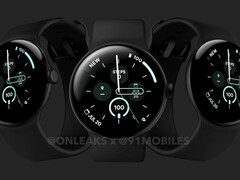 据传，Pixel Watch 3 系列有黑色、淡褐色、银色和粉色四种颜色可供选择。(图片来源：OnLeaks）