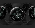 据传，Pixel Watch 3 系列有黑色、淡褐色、银色和粉色四种颜色可供选择。(图片来源：OnLeaks）