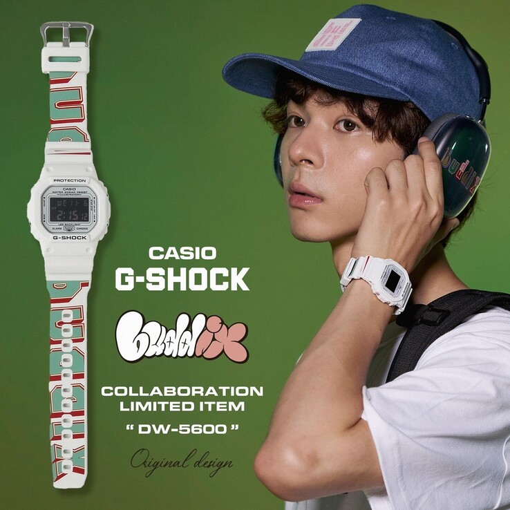 Buddix × 日本卡西欧 G-Shock DW-5600 手表。(图片来源：Buddix）