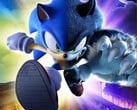 索尼克解密》（Sonic Unleashed）已被移植到 PC 平台，玩家将在游戏中控制索尼克变身 "狼人"（如图）。(图片来源：《索尼克解密》封面图）