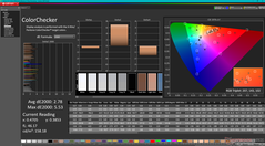 校准前的 ColorChecker