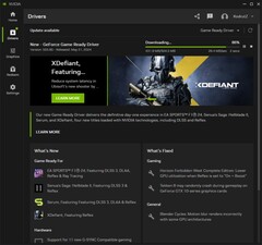 GeForce 在 Nvidia 应用程序中下载游戏就绪驱动程序 555.85（来源：Own）