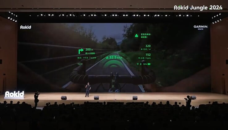 Rokid 宣布与 Garmin 集成。(图片来源：u/AR_MR_XR via Reddit）