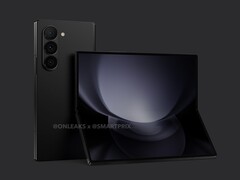 今年的Galaxy Z Fold 将采用比上一代更方正的设计，同时保留 6.2 英寸的盖板显示屏。(图片来源：@OnLeaks &amp;amp; SmartPrix）