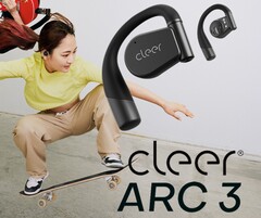 Cleer Audio 推出 ARC 3 开放式无线耳机，采用无触点头部倾斜控制、防水耳夹设计、高保真音频、杜比全景声和人工智能 ANC。(图片来源：Cleer）