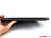 The 14 inch ultrabook is about 2 cm high...