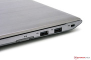 Many ports are on its back side, improving its ergonomics.