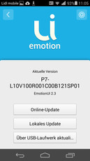 华为预装了安卓4.4.2 KitKat系统和他们的Emotion界面 2.3版。