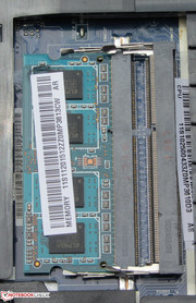 There are two RAM slots.