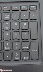 A numeric keypad is available.