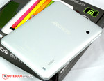 The back of the Archos 80 Titanium is made of aluminum.