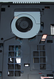 The fan can only be cleaned to some extend.