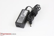 AC adapter provides 19 V of power