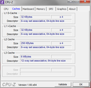 System info CPUZ Cache