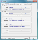 Systeminfo CPUZ Cache