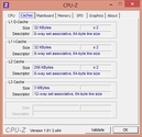 System info CPUZ Cache
