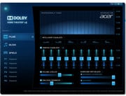 Setting options for Dolby Home Theater v4.