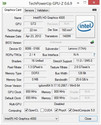 Systeminfo GPUZ (HD 4000)