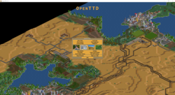 OpenTTD 是《豪华运输大亨》的开源重制版。(图片来源：OpenTTD）