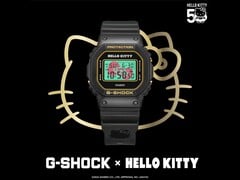 卡西欧 G-SHOCK x Hello Kitty DW-5600KT24-1 JR（图片来源：卡西欧）