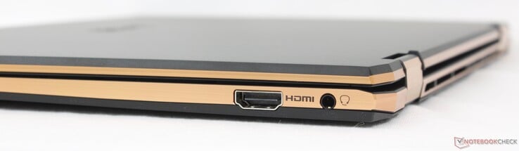 右：HDMI 2.1、3.5 毫米耳机