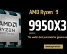 AMD Ryzen 9 9950X3D 和 Ryzen 9 9900X3D 正式发布（图片来源：AMD）