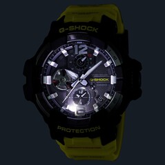 卡西欧 G-Shock Gravitymaster GRB300RY-1A9 具有双时区显示和太阳能充电功能。(图片来源：卡西欧）