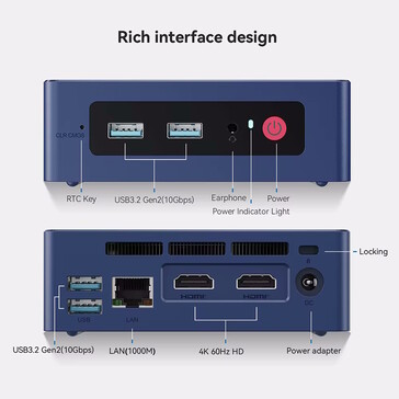 没有 USB-C。(图片来源：Beelink）