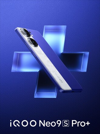 iQOO Neo9S Pro+ 水蓝色素皮款式（来源：iQOO）