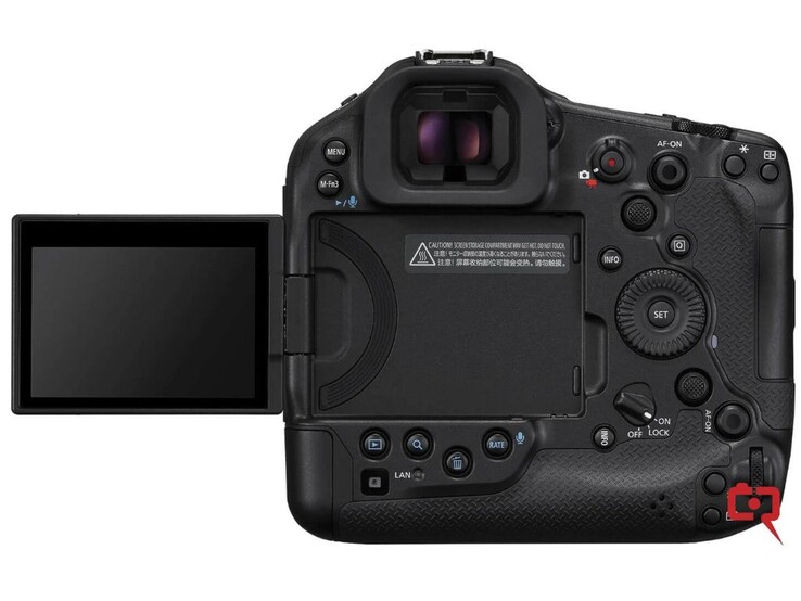 佳能 EOS R1 的背面图像（来源：Canon Rumors）