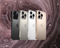 iPhone 16 Pro 和 Pro Max 保留了前代产品的钛金属边框。(图片来源：Apple, Adrien Converse on Unsplash，已编辑）