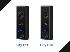 Anker 即将推出的 Eufy C31 和 C30 视频门铃。(图片来源：Eufy Security / r/Anker subreddit - 已编辑）