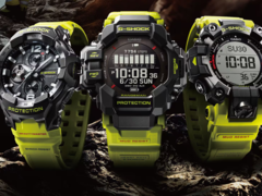 从左到右依次为卡西欧 G-Shock GR-B300RY-1A9、GPR-H1000RY-1A9 和 GW-9500MRY-1A9。(图片来源：卡西欧）