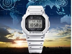 G-Shock GW-5000HS-7 采用醒目的白色。 图片来源：卡西欧