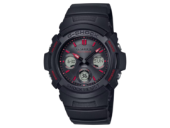 卡西欧 G-Shock AWG-M100FP-1A4JR 手表已不再在该品牌的网上商店有售。(图片来源：卡西欧）