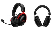 HyperX Cloud III S 无线游戏耳机有红色和黑色两种颜色可供选择。(图片来源：HyperX）