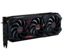 图中的 PowerColor Red Devil AMD Radeon RX 9070 XT 配备 16GB GDDR6 显存。(图片来源：PowerColor）