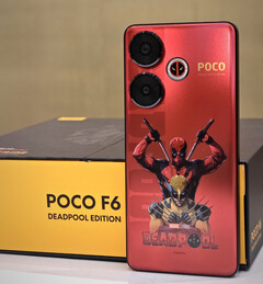 POCO F6 死侍版将采用与众不同的设计。(图片来源：@Himanshu_POCO）