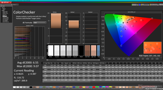 校准前的 ColorChecker（开启 HDR）