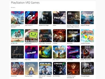 索尼 PSVR 2 游戏阵容（图片来源：PlayStation 商店）