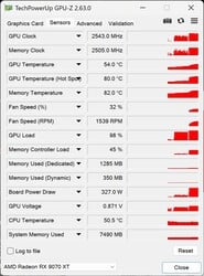 GPU-Z（技嘉 RX 9070 XT）