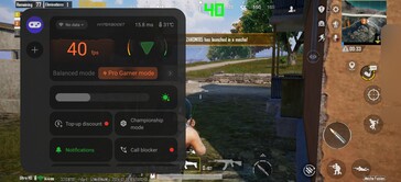 PUBG Mobile：超 HDR，平均每秒 40 帧。